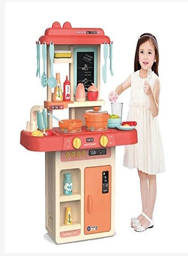 Mahi Enterprise Kitchen Play Set for Kids - 36-Piece Pretend Toy with Sink, Lights, Sounds and Dessert Shelf Accessories - Image 1
